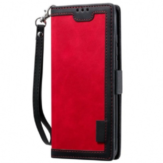 Housse Xiaomi Mi 10 / 10 Pro Simili Cuir Bicolore Contours Renforcés
