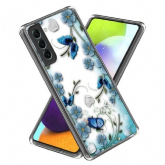 Coque Samsung Galaxy S24 5G Papillons et Fleurs