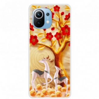 Coque Xiaomi Mi 11 Arbre Doré
