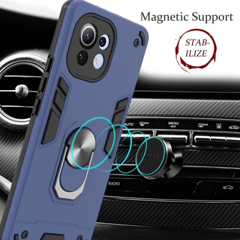 Coque Xiaomi Mi 11 Détachable Anneau-Support Métallisée