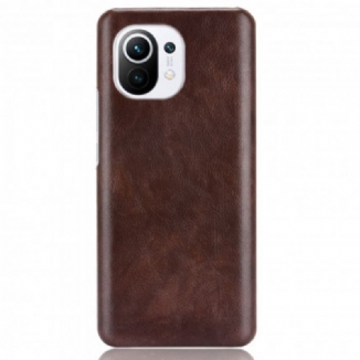 Coque Xiaomi Mi 11 Effet Cuir Litchi Performance