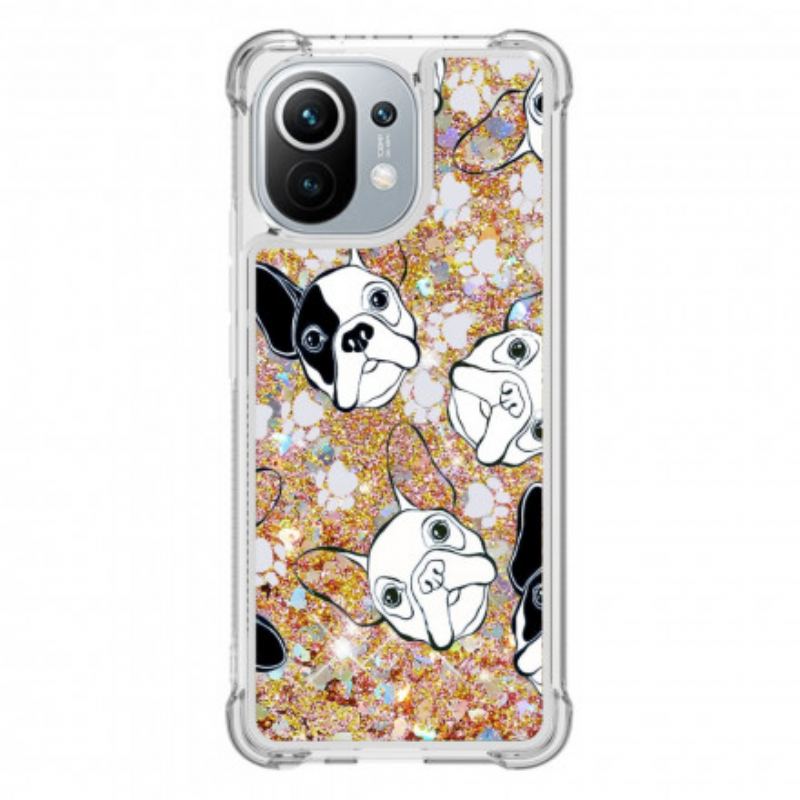 Coque Xiaomi Mi 11 Mr Chien Paillettes