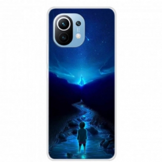 Coque Xiaomi Mi 11 Silicone Paysage Futuriste
