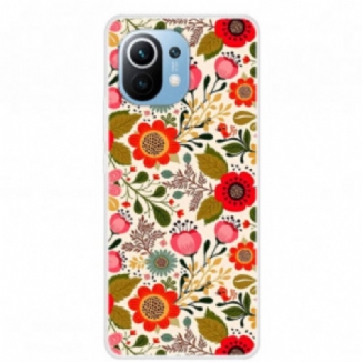 Coque Xiaomi Mi 11 Tapisserie Fleurie