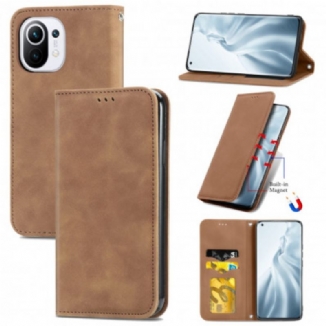 Flip Cover Xiaomi Mi 11 Simili Cuir Vintage