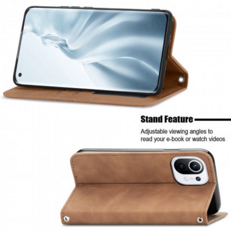 Flip Cover Xiaomi Mi 11 Simili Cuir Vintage