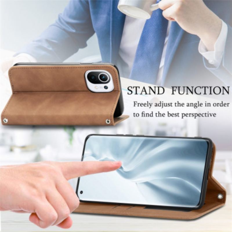 Flip Cover Xiaomi Mi 11 Simili Cuir Vintage