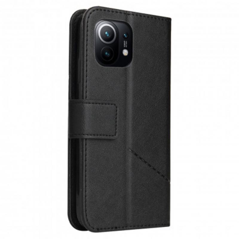 Housse Xiaomi Mi 11 Simili Cuir Fantaisie Métal GQ.UTROBE