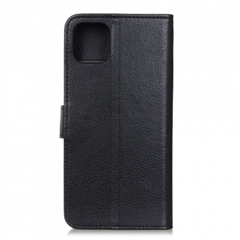 Housse Xiaomi  Mi 11 Simili Cuir Litchi Traditionnel