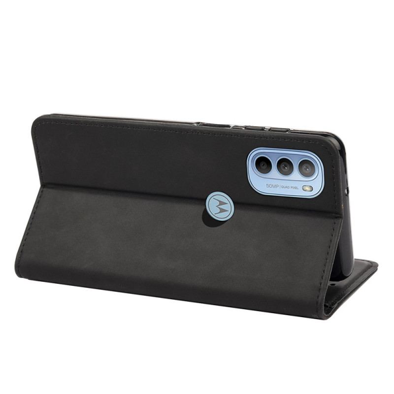 Flip Cover Moto G51 5G Effet Cuir Business Bicolore