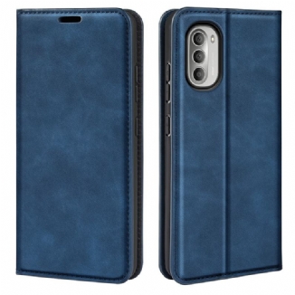 Flip Cover Moto G51 5G Effet Cuir Douceur Soie