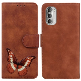 Housse Moto G51 5G Skin-Touch Papillon