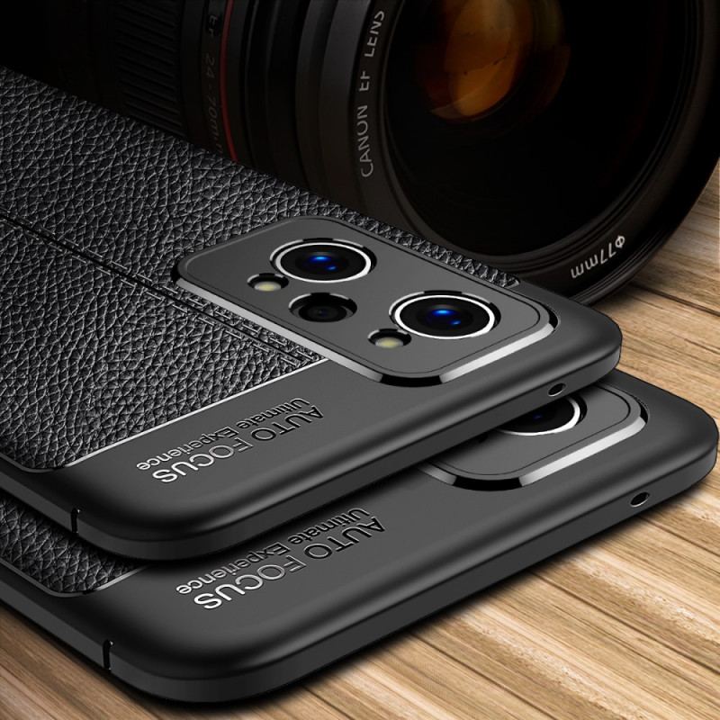 Coque Realme GT Neo 3T / Neo 2 Effet Cuir Litchi Double Line