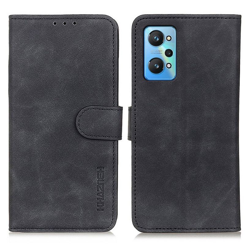 Housse Realme GT Neo 3T / Neo 2 Effet Cuir Matte Vintage KHAZNEH
