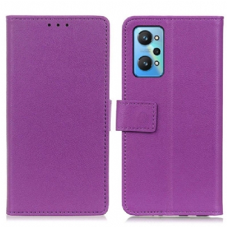 Housse Realme GT Neo 3T / Neo 2 Simili Cuir Litchi Premium