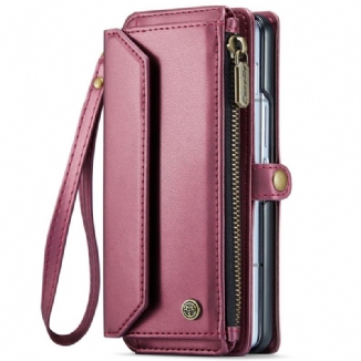 Housse Samsung Galaxy Z Fold 6 Portefeuille Bandoulière et Lanière CASEME