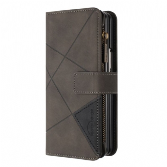 Housse Samsung Galaxy Z Fold 6 Portefeuille Géométrie BINFEN COLOR