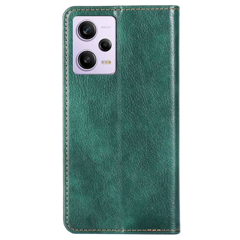 Flip Cover Xiaomi Redmi Note 12 Pro/Poco X5 Pro 5G Simili Cuir Coutures