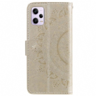 Housse Xiaomi Redmi Note 12 Pro/Poco X5 Pro 5G Mandala Soleil avec Lanière