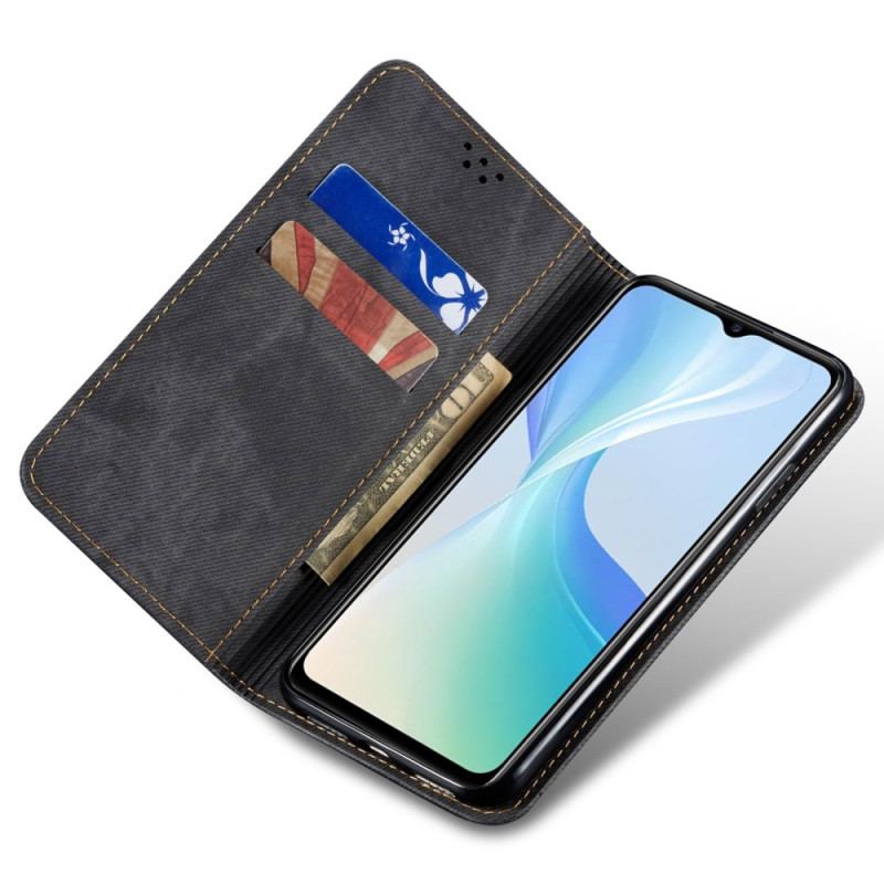 Flip Cover Vivo X100 Pro Texture Jeans