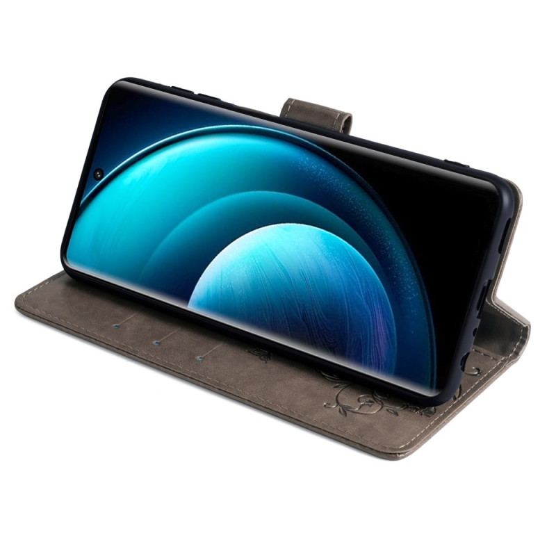 Housse Vivo X100 Pro Florale à Lanière