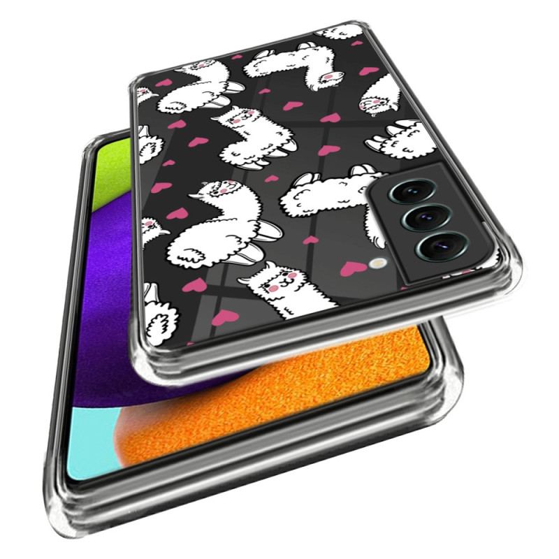 Coque Samsung Galaxy S23 5G Transparente Drôles Lamas