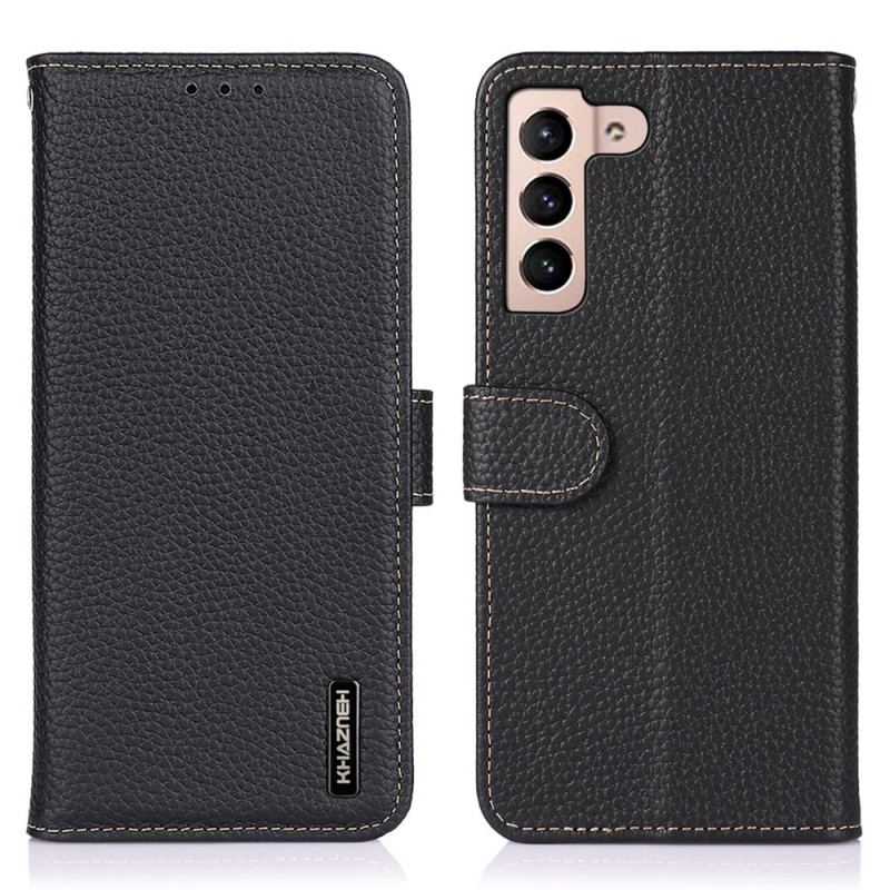 Housse Samsung Galaxy S23 5G Cuir Litchi KHAZNEH