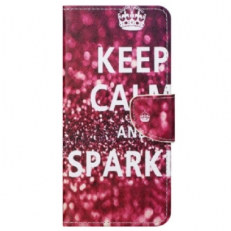 Housse Samsung Galaxy S23 5G Keep Calm and Sparkle