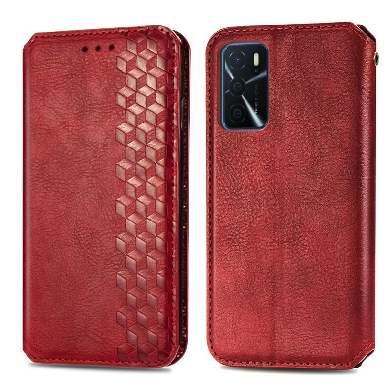 Flip Cover Oppo A16 / A16s Effet Cuir Texture Diamant