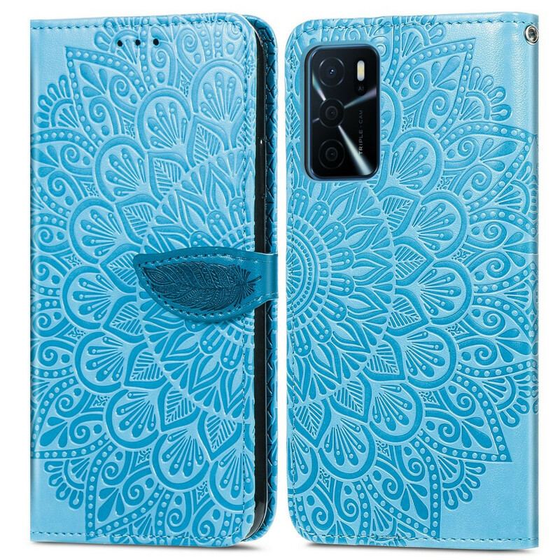 Housse Oppo A16 / A16s Feuilles Tribales