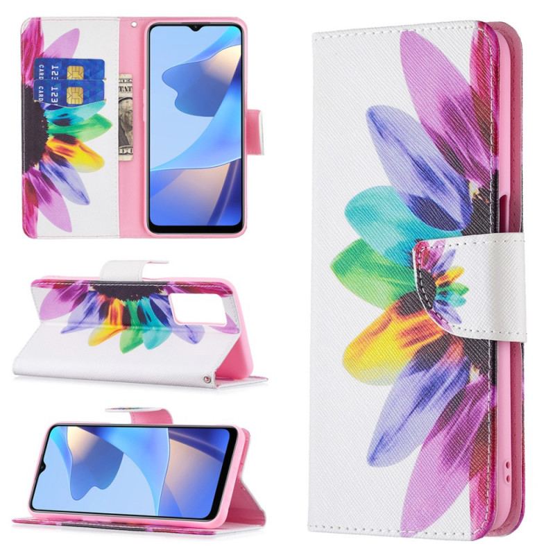 Housse Oppo A16 / A16s Fleur Aquarelle