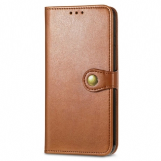 Housse Oppo A16 / A16s Simili Cuir et Fermoir Vintage