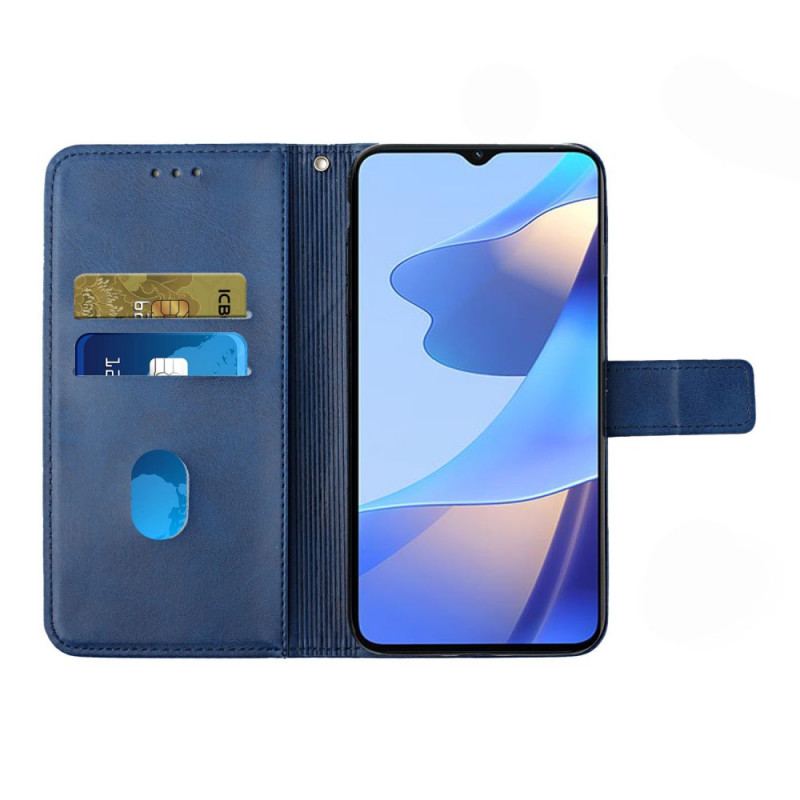 Housse Oppo A16 / A16s Style Cuir Géo X Design
