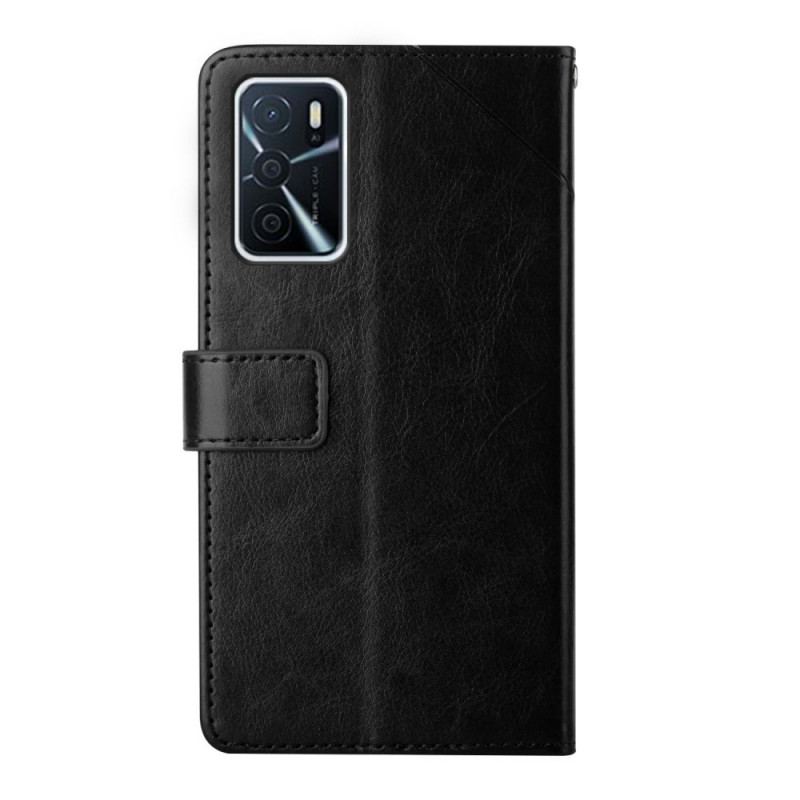 Housse Oppo A16 / A16s Style Cuir Géo Y Design
