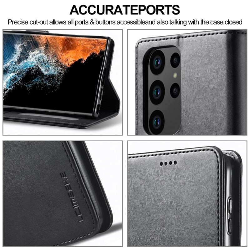 Housse Samsung Galaxy S23 Ultra 5G AZNS Effet Cuir