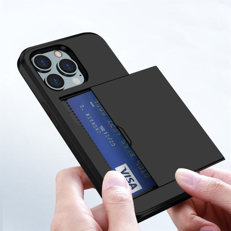 Coque iPhone 14 Pro Max Deux Porte-Cartes à Glissière