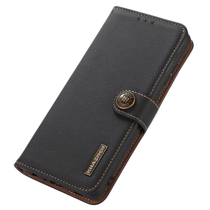 Housse iPhone 14 Pro Max Cuir Véritable KHAZNEH RFID