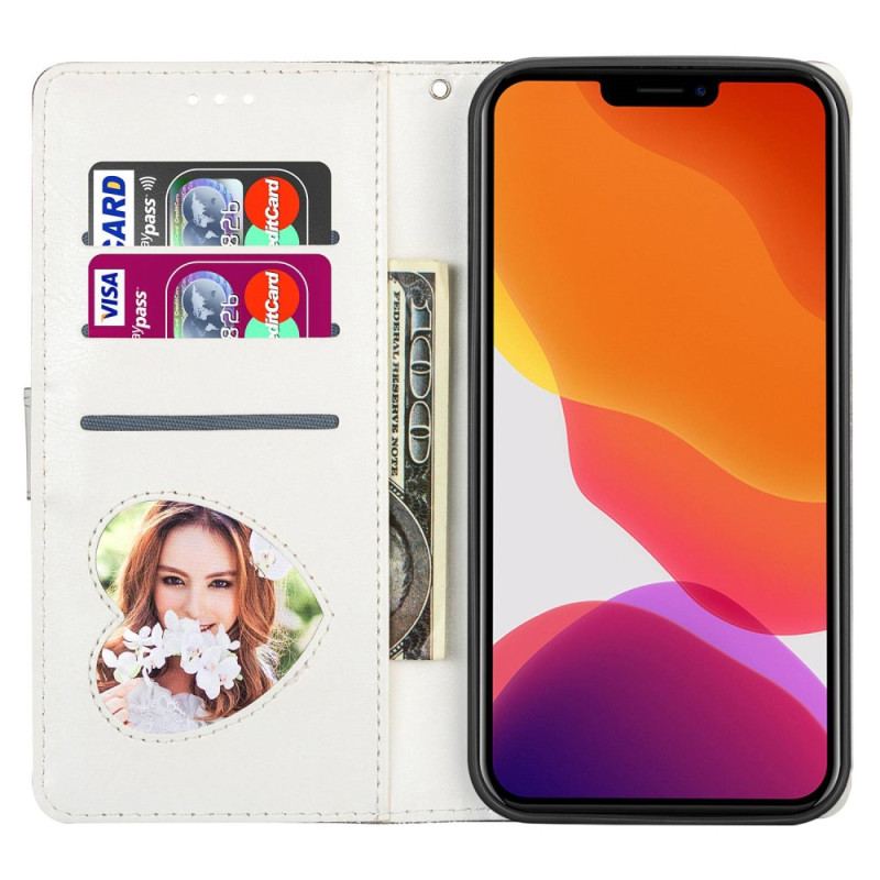 Housse iPhone 14 Pro Max Portefeuille à Paillettes