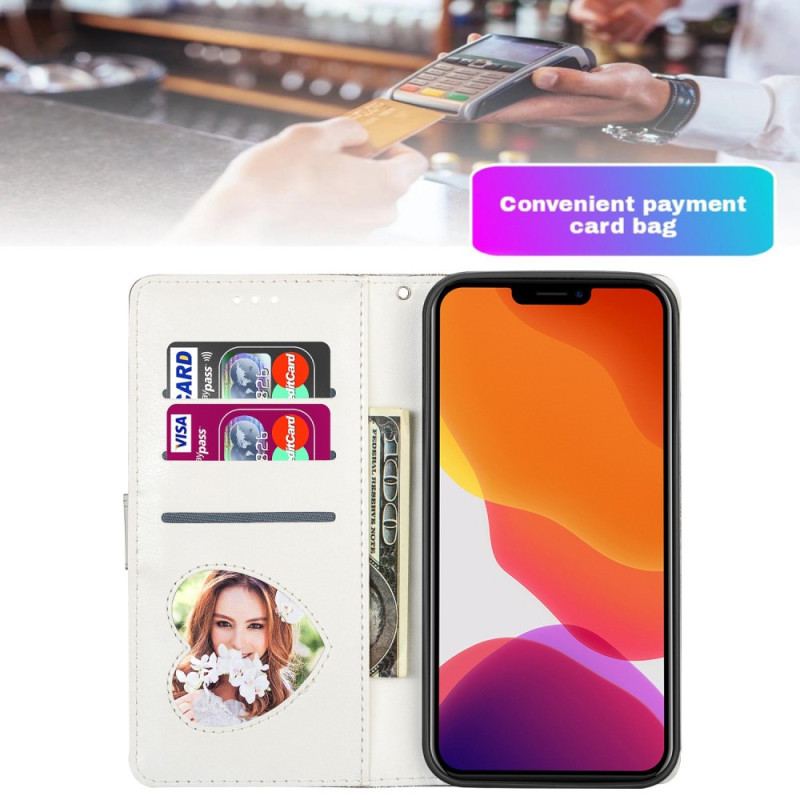 Housse iPhone 14 Pro Max Portefeuille à Paillettes