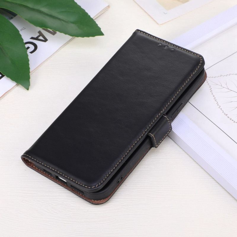 Housse iPhone 14 Pro Max Véritable Cuir Fonction RFID