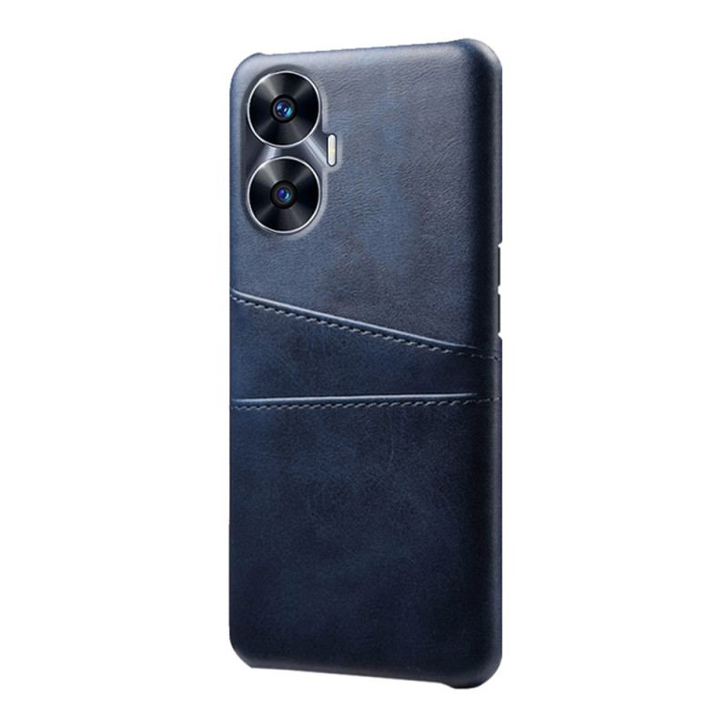 Coque Realme C55 Effet Cuir Double Porte-Cartes