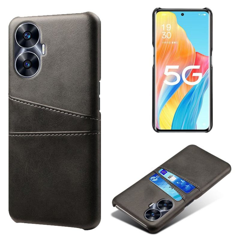 Coque Realme C55 Effet Cuir Double Porte-Cartes