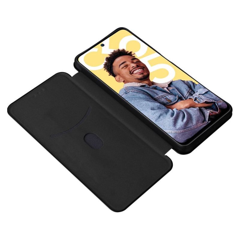 Flip Cover Realme C55 Fibre Carbone