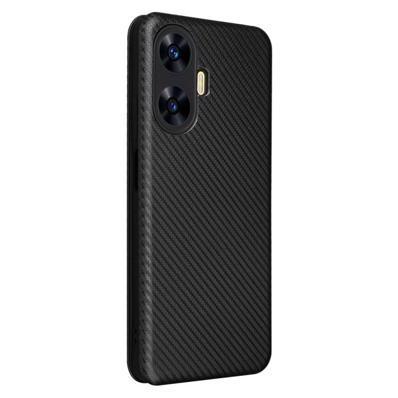 Flip Cover Realme C55 Fibre Carbone