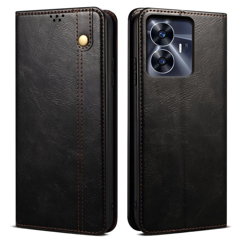 Flip Cover Realme C55 Simili Cuir Ciré