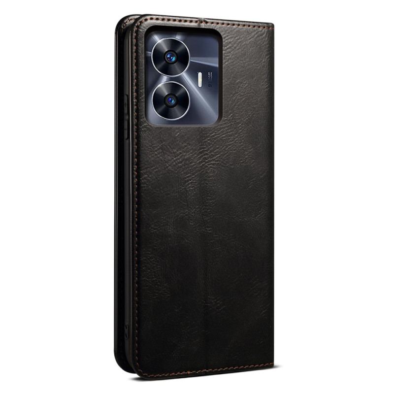 Flip Cover Realme C55 Simili Cuir Ciré