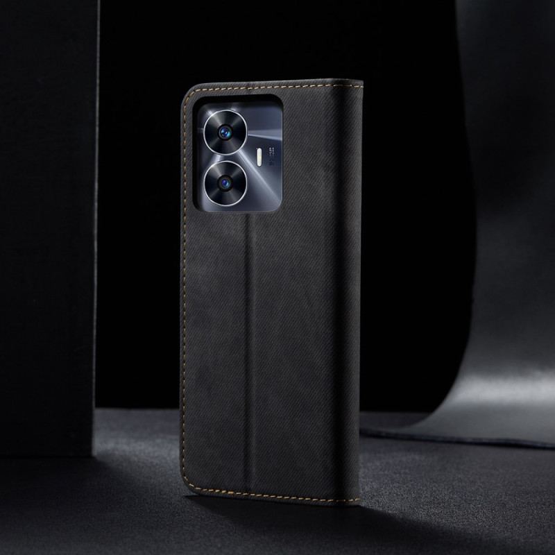 Flip Cover Realme C55 Tissu jeans