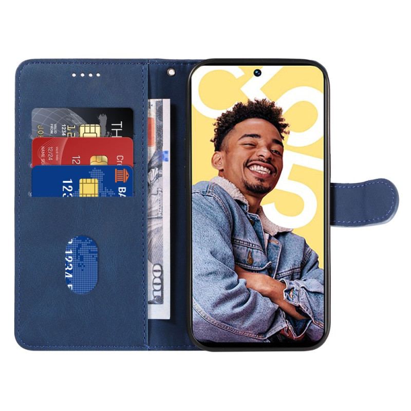 Housse Realme C55 Lignes Ondulées à Lanière