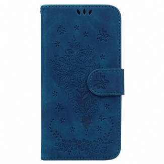 Housse Realme C55 Motif Roses et Papillons