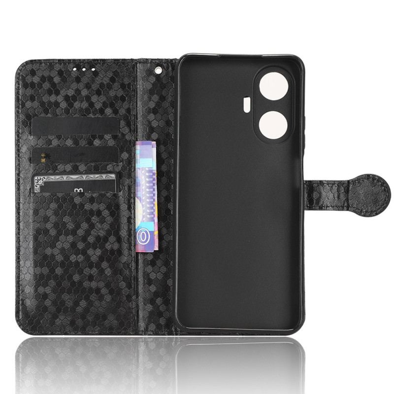 Housse Realme C55 Points Brillants à Lanière